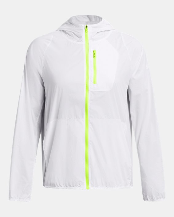 Women's UA Launch Lightweight Jacket, White, pdpMainDesktop image number 4